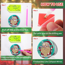 Load image into Gallery viewer, 4PCS DIY Diamond Painting Mirror Kit Special Shape Double Sided (Xmas)