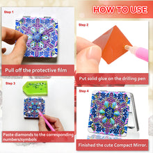 Load image into Gallery viewer, 4PCS DIY Diamond Painting Mirror Kit Special Shape Double Sided (Xmas Snowflake)