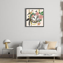 Load image into Gallery viewer, Diamond Painting - Partial Special Shaped - flower and bird clock (30*30CM)