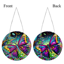 Load image into Gallery viewer, DIY Crystal Diamond Pendant Single-sided 5D Round for Home Garden (Butterfly)