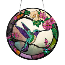 Load image into Gallery viewer, DIY Crystal Diamond Pendant Single-sided 5D Round for Home Garden (Dragonfly)