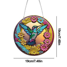 Load image into Gallery viewer, DIY Crystal Diamond Pendant Single-sided 5D Round for Home Garden (Hummingbird)