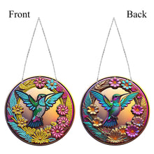 Load image into Gallery viewer, DIY Crystal Diamond Pendant Single-sided 5D Round for Home Garden (Hummingbird)