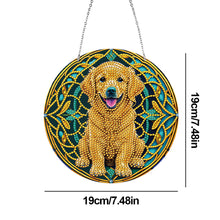 Load image into Gallery viewer, DIY Crystal Diamond Pendant Single-sided 5D Round for Home Garden (Dog)