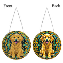 Load image into Gallery viewer, DIY Crystal Diamond Pendant Single-sided 5D Round for Home Garden (Dog)
