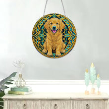 Load image into Gallery viewer, DIY Crystal Diamond Pendant Single-sided 5D Round for Home Garden (Dog)