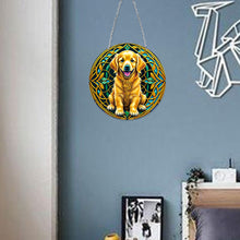 Load image into Gallery viewer, DIY Crystal Diamond Pendant Single-sided 5D Round for Home Garden (Dog)