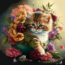 Load image into Gallery viewer, Diamond Painting - Full Round - Hua Hua and Kitten (30*30CM)