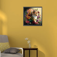 Load image into Gallery viewer, Diamond Painting - Full Round - Hua Hua and Kitten (30*30CM)