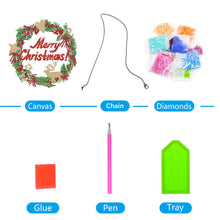 Load image into Gallery viewer, 5D DIY Full Drill Garland Single Sided Christmas for Home Window Door Decor Gift