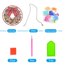 Load image into Gallery viewer, 5D DIY Full Drill Garland Single Sided Christmas for Home Window Door Decor Gift