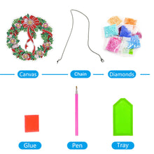 Load image into Gallery viewer, 5D DIY Full Drill Garland Single Sided Christmas for Home Window Door Decor Gift