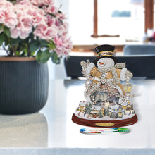 Load image into Gallery viewer, Christmas Theme Crystal Diamond Ornament Art Craft Round Drill Acrylic Kids Gift