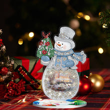 Load image into Gallery viewer, Christmas Snowman Crystal Diamond Ornament Handmade Home Decoration (#6)