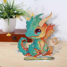 Load image into Gallery viewer, DIY Crystal Diamond Ornament Art Craft Dragon Diamond Mosaic Ornaments Kids Gift