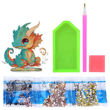 Load image into Gallery viewer, DIY Crystal Diamond Ornament Art Craft Dragon Diamond Mosaic Ornaments Kids Gift