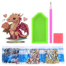 Load image into Gallery viewer, DIY Crystal Diamond Ornament Art Craft Dragon Diamond Mosaic Ornaments Kids Gift