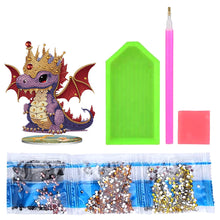 Load image into Gallery viewer, DIY Crystal Diamond Ornament Art Craft Dragon Diamond Mosaic Ornaments Kids Gift