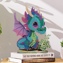 Load image into Gallery viewer, DIY Crystal Diamond Ornament Art Craft Dragon Diamond Mosaic Ornaments Kids Gift