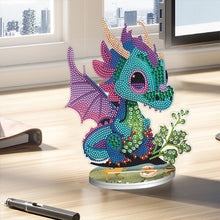 Load image into Gallery viewer, DIY Crystal Diamond Ornament Art Craft Dragon Diamond Mosaic Ornaments Kids Gift