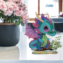 Load image into Gallery viewer, DIY Crystal Diamond Ornament Art Craft Dragon Diamond Mosaic Ornaments Kids Gift