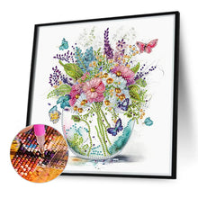 Load image into Gallery viewer, 2pcs Diamond Painting Set - Aquarius Flowers and Butterflies (30*30CM)