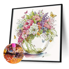 Load image into Gallery viewer, 2pcs Diamond Painting Set - Aquarius Flowers and Butterflies (30*30CM)