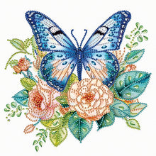 Load image into Gallery viewer, 2pcs Diamond Painting Set - Aquarius Flowers and Butterflies (30*30CM)