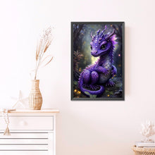 Load image into Gallery viewer, AB Diamond Painting - Full Round - purple dragon (40*60CM)