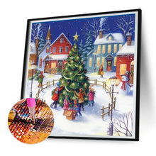 Load image into Gallery viewer, Diamond Painting - Full Round - christmas festive atmosphere map (30*30CM)