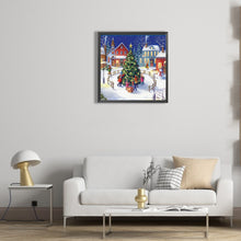 Load image into Gallery viewer, Diamond Painting - Full Round - christmas festive atmosphere map (30*30CM)