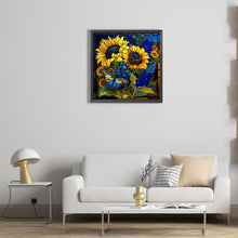 Load image into Gallery viewer, Diamond Painting - Full Round - Stained Glass Art Sunflowers (45*45CM)