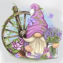 Load image into Gallery viewer, Diamond Painting - Full Round - lavender gnome (30*30CM)