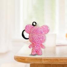 Load image into Gallery viewer, Diamond Full Drill Keyring 4PCS Sparkly Bear Painting Keychain Kit DIY Key Chain