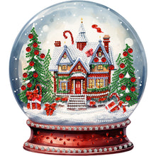 Load image into Gallery viewer, Diamond Painting - Partial Special Shaped - Christmas crystal ball (30*30CM)