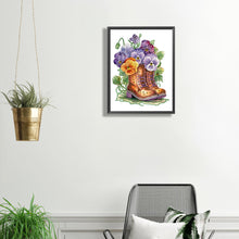 Load image into Gallery viewer, Diamond Painting - Partial Special Shaped - flower boots (30*40CM)