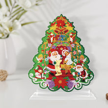 Load image into Gallery viewer, 5D DIY Santa Claus Diamond Kit Rounded Drill Xmas Gift Tree Diamond Painting Kit