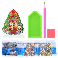 Load image into Gallery viewer, 5D DIY Santa Claus Diamond Kit Rounded Drill Xmas Gift Tree Diamond Painting Kit