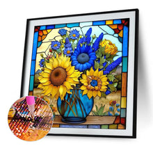 Load image into Gallery viewer, Diamond Painting - Full Square - flower glass art (35*35CM)