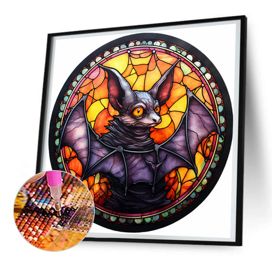Diamond Painting - Full Round - halloween horror atmosphere glass art (30*30CM)