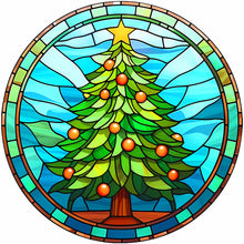 Load image into Gallery viewer, Diamond Painting - Full Round - christmas tree (30*30CM)