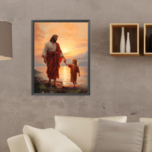 Load image into Gallery viewer, Diamond Painting - Full Round - sunset jesus (30*40CM)