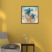 Load image into Gallery viewer, Diamond Painting - Full Round - beach turtle (30*30CM)
