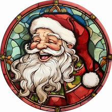 Load image into Gallery viewer, Diamond Painting - Full Round - round card santa claus (30*30CM)