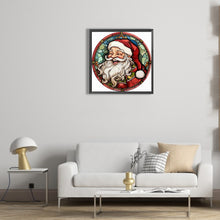 Load image into Gallery viewer, Diamond Painting - Full Round - round card santa claus (30*30CM)