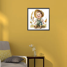 Load image into Gallery viewer, Diamond Painting - Full Round - Farm Cowboy Kids (30*30CM)