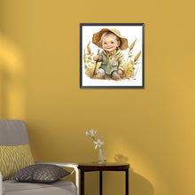 Load image into Gallery viewer, Diamond Painting - Full Round - Farm Cowboy Kids (30*30CM)