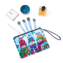 Load image into Gallery viewer, Partial Shaped Drill DIY Diamond Painting Bag with Zipper Diamond Leather Clutch