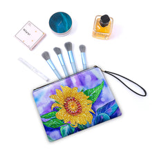 Load image into Gallery viewer, Partial Shaped Drill DIY Diamond Painting Bag with Zipper Diamond Leather Clutch
