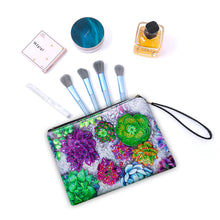 Load image into Gallery viewer, Partial Shaped Drill DIY Diamond Painting Bag with Zipper Diamond Leather Clutch